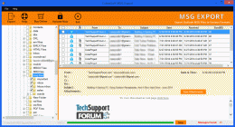 Download Outlook MSG File Folder into PDF