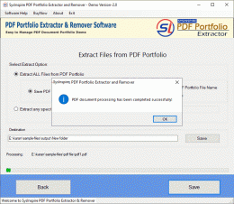 Download PDF Portfolio Extractor and Remover tool