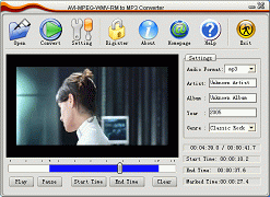 Download AVI MPEG WMV RM to MP3 Converter 1.8.4