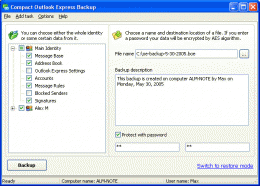 Download Compact Outlook Express Backup