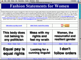 Download Fashion Statements for Women 1.0