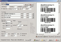 Download MemDB Barcode Printing System